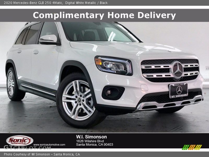 Digital White Metallic / Black 2020 Mercedes-Benz GLB 250 4Matic