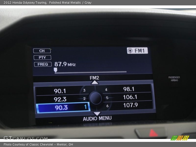 Polished Metal Metallic / Gray 2012 Honda Odyssey Touring