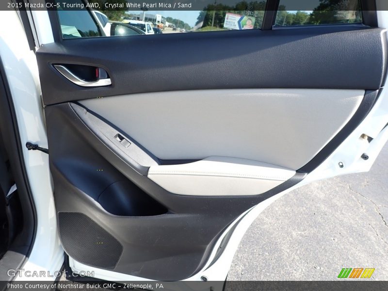 Crystal White Pearl Mica / Sand 2015 Mazda CX-5 Touring AWD