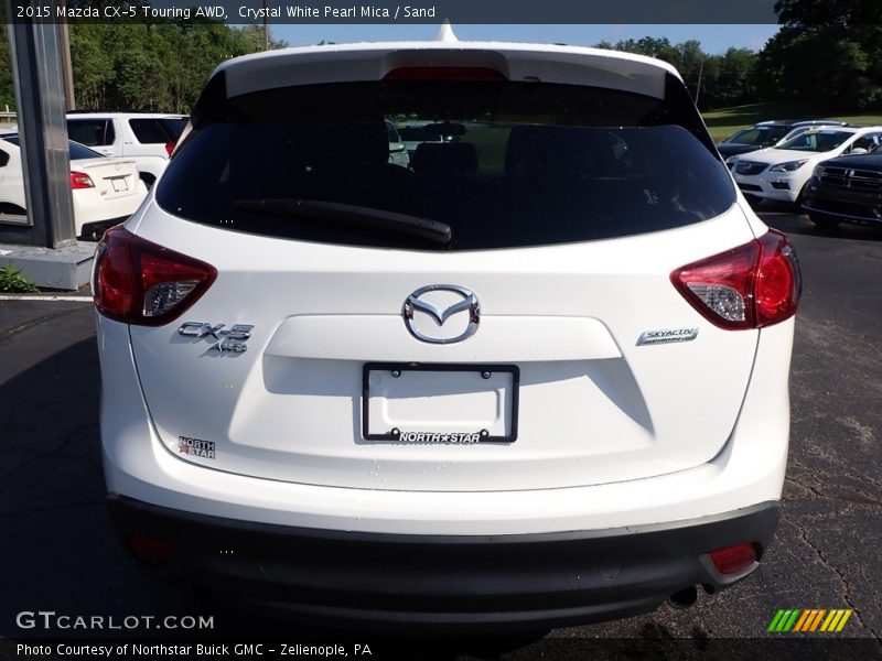 Crystal White Pearl Mica / Sand 2015 Mazda CX-5 Touring AWD