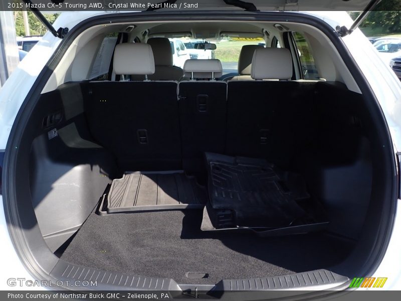 Crystal White Pearl Mica / Sand 2015 Mazda CX-5 Touring AWD