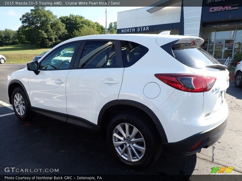 Crystal White Pearl Mica / Sand 2015 Mazda CX-5 Touring AWD