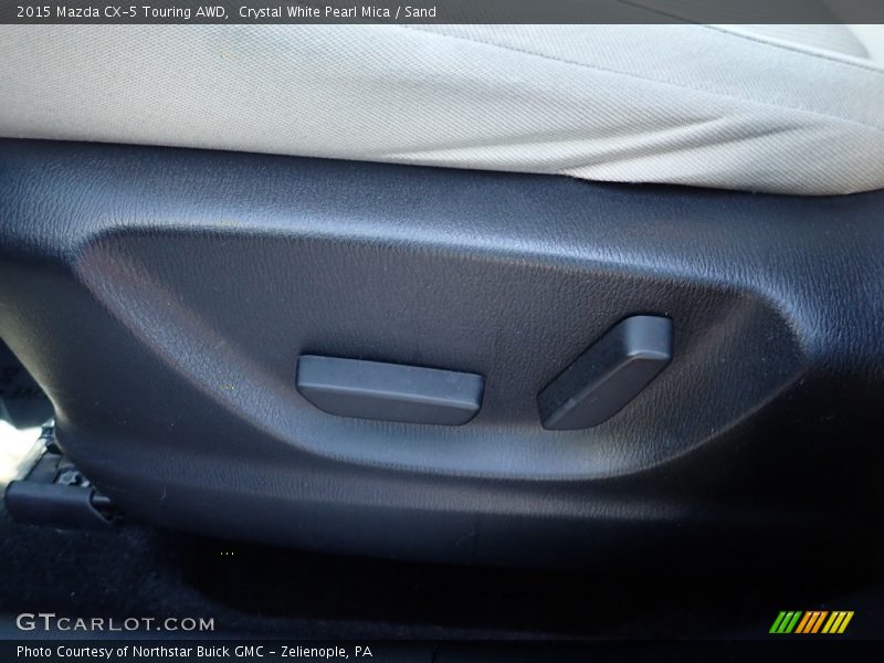 Crystal White Pearl Mica / Sand 2015 Mazda CX-5 Touring AWD