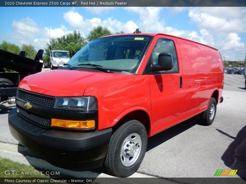 Red Hot / Medium Pewter 2020 Chevrolet Express 2500 Cargo WT