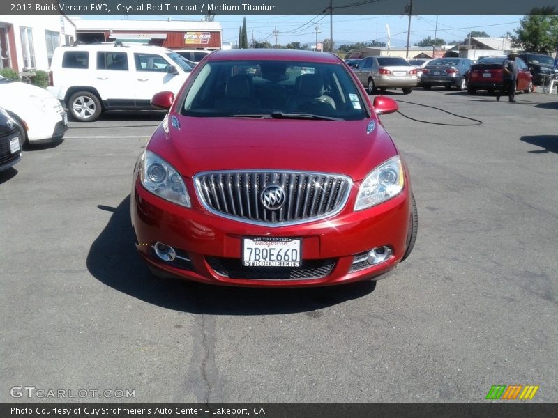 Crystal Red Tintcoat / Medium Titanium 2013 Buick Verano FWD