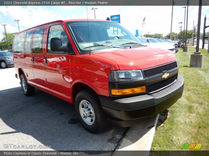 Red Hot / Medium Pewter 2020 Chevrolet Express 2500 Cargo WT