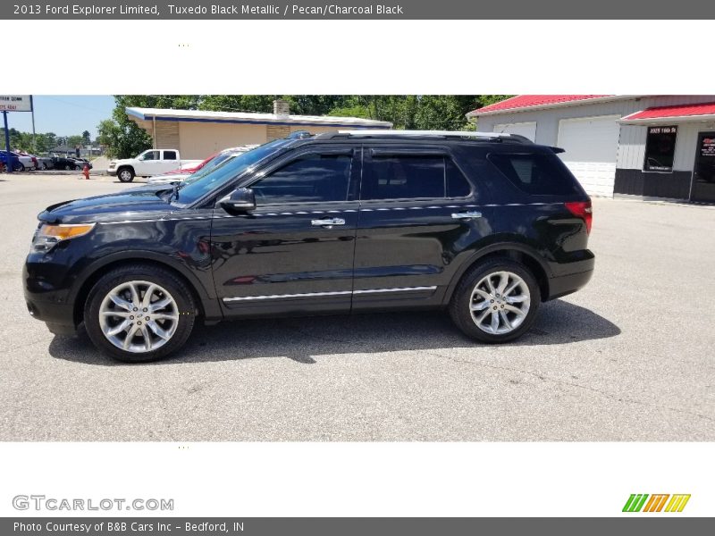 Tuxedo Black Metallic / Pecan/Charcoal Black 2013 Ford Explorer Limited