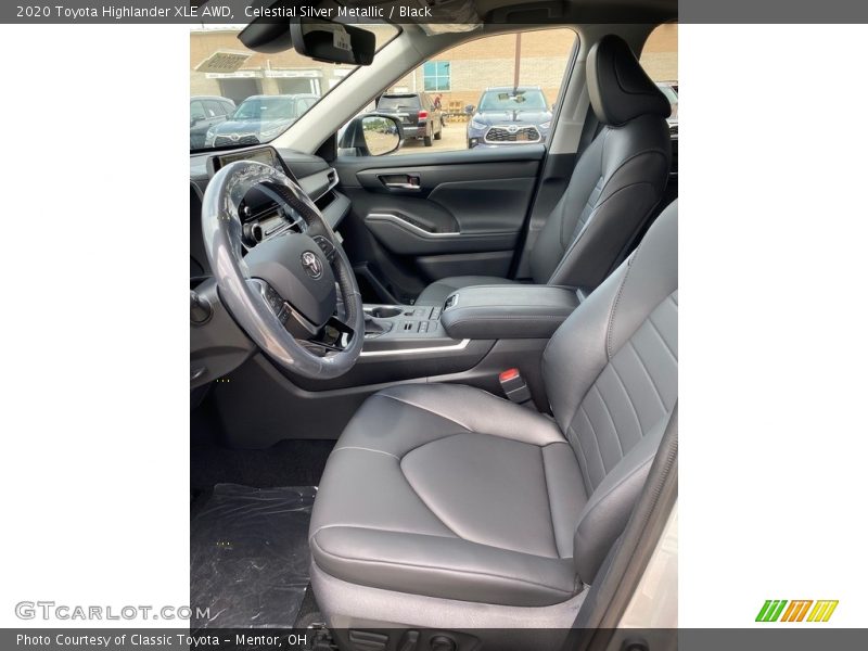 Celestial Silver Metallic / Black 2020 Toyota Highlander XLE AWD