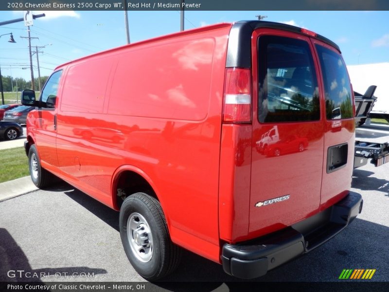 Red Hot / Medium Pewter 2020 Chevrolet Express 2500 Cargo WT