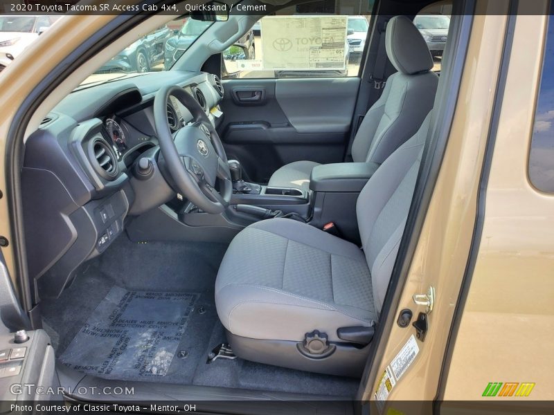  2020 Tacoma SR Access Cab 4x4 Cement Interior