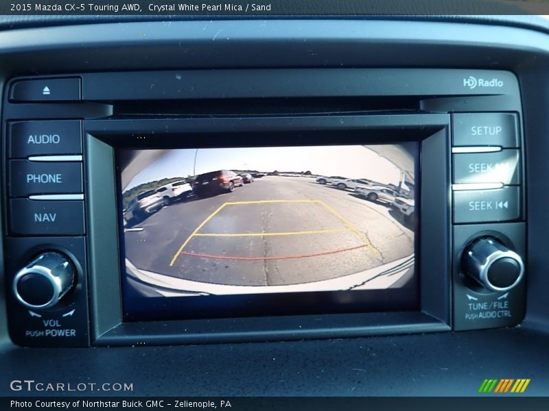 Crystal White Pearl Mica / Sand 2015 Mazda CX-5 Touring AWD
