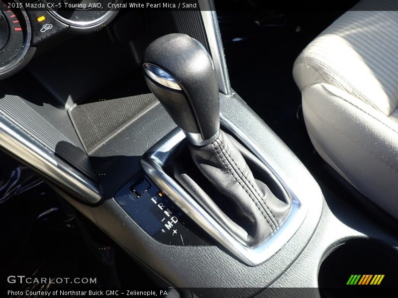 Crystal White Pearl Mica / Sand 2015 Mazda CX-5 Touring AWD