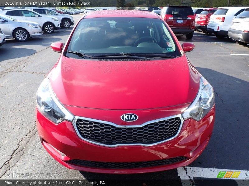 Crimson Red / Black 2016 Kia Forte LX Sedan