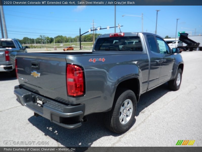 Satin Steel Metallic / Ash Gray/Jet Black 2020 Chevrolet Colorado WT Extended Cab 4x4