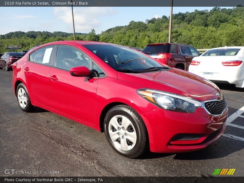 Crimson Red / Black 2016 Kia Forte LX Sedan
