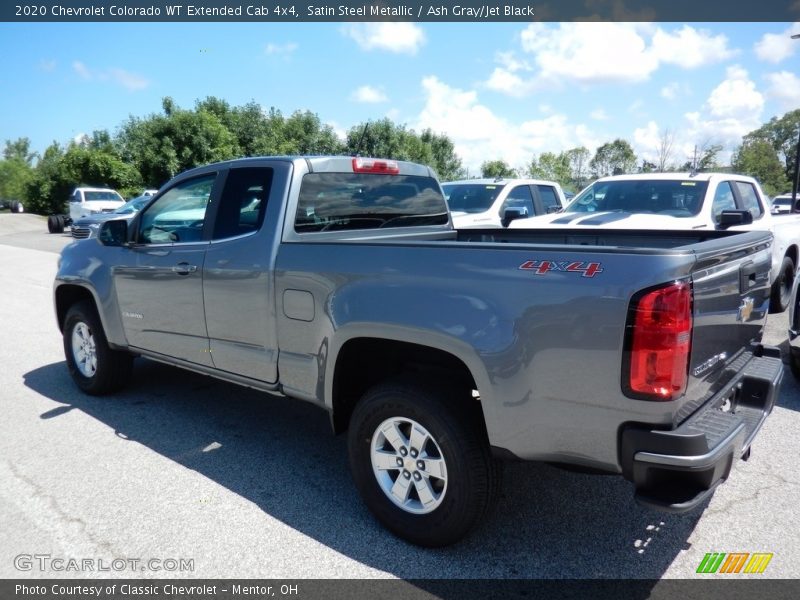 Satin Steel Metallic / Ash Gray/Jet Black 2020 Chevrolet Colorado WT Extended Cab 4x4