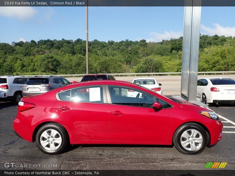 Crimson Red / Black 2016 Kia Forte LX Sedan