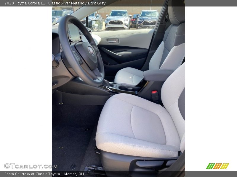 Front Seat of 2020 Corolla LE