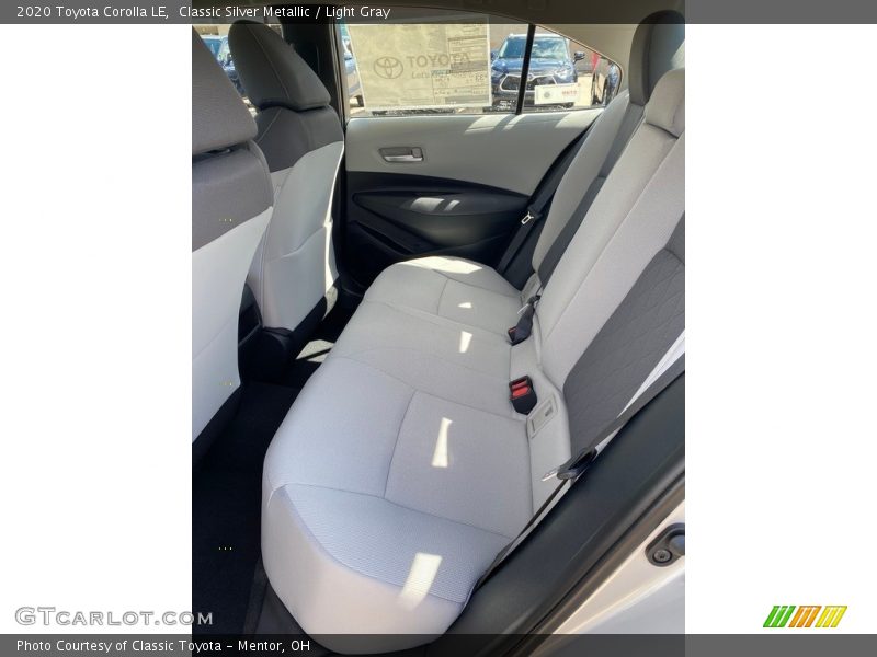 Rear Seat of 2020 Corolla LE