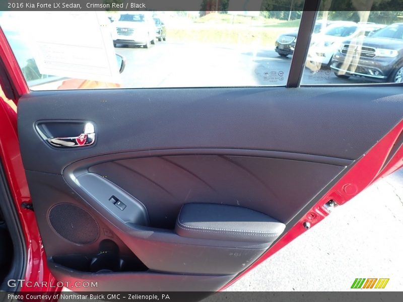 Crimson Red / Black 2016 Kia Forte LX Sedan
