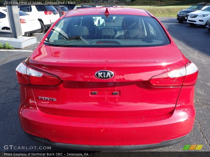 Crimson Red / Black 2016 Kia Forte LX Sedan