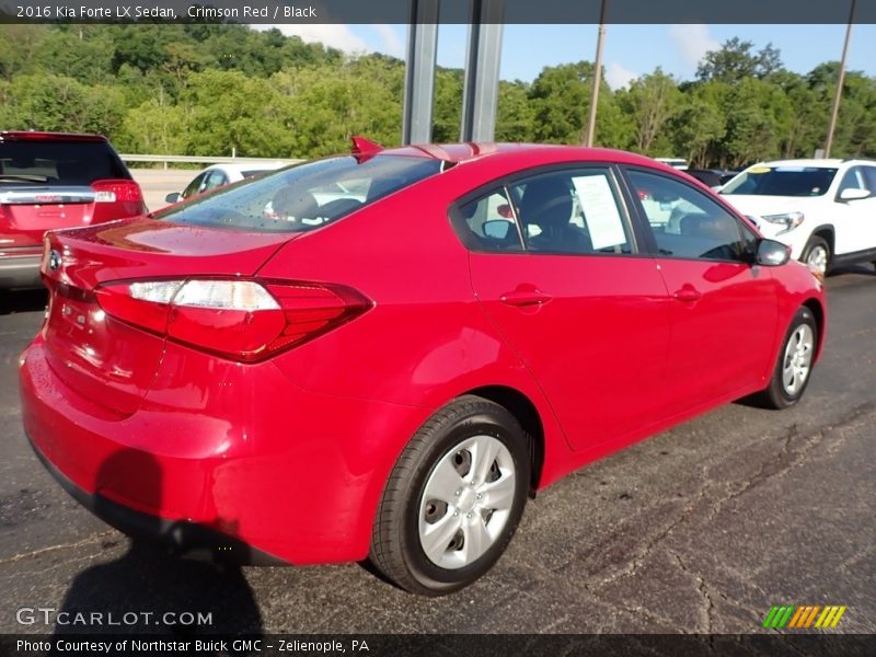 Crimson Red / Black 2016 Kia Forte LX Sedan