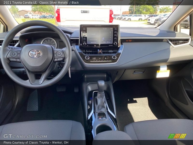 Classic Silver Metallic / Black 2021 Toyota Corolla LE