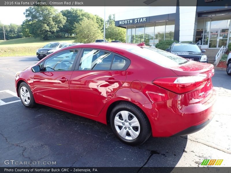 Crimson Red / Black 2016 Kia Forte LX Sedan