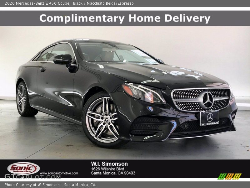 Black / Macchiato Beige/Espresso 2020 Mercedes-Benz E 450 Coupe