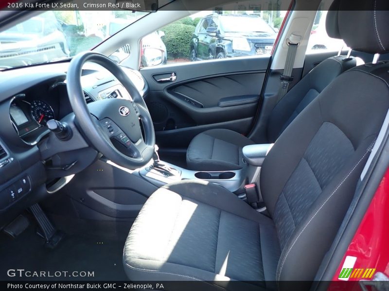 Crimson Red / Black 2016 Kia Forte LX Sedan