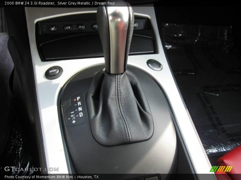 Silver Grey Metallic / Dream Red 2006 BMW Z4 3.0i Roadster