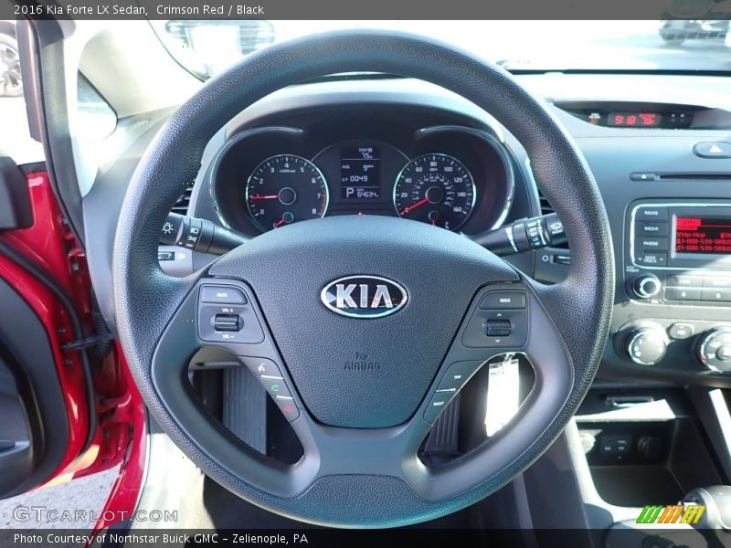 Crimson Red / Black 2016 Kia Forte LX Sedan