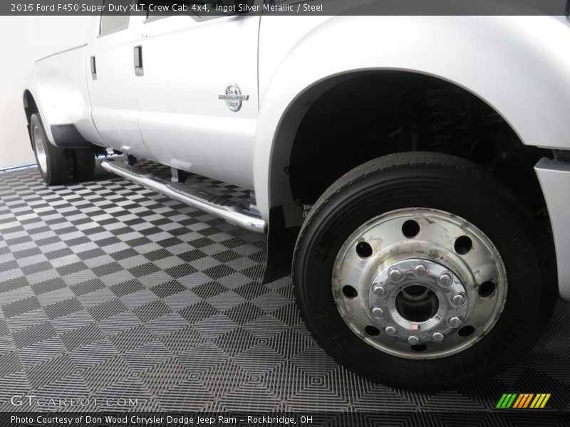 Ingot Silver Metallic / Steel 2016 Ford F450 Super Duty XLT Crew Cab 4x4
