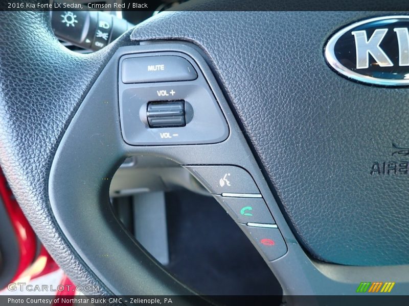 Crimson Red / Black 2016 Kia Forte LX Sedan