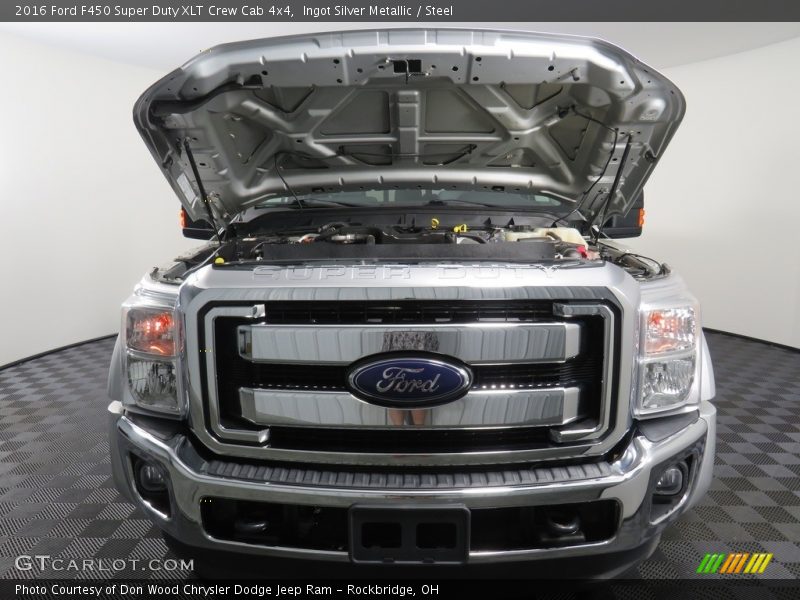 Ingot Silver Metallic / Steel 2016 Ford F450 Super Duty XLT Crew Cab 4x4