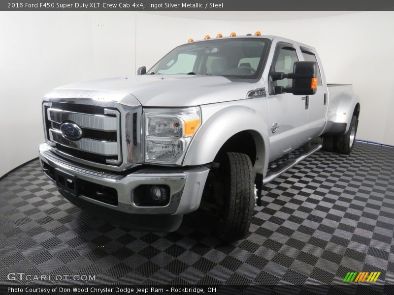 Ingot Silver Metallic / Steel 2016 Ford F450 Super Duty XLT Crew Cab 4x4