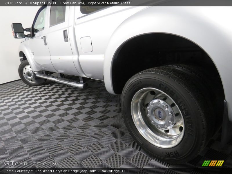 Ingot Silver Metallic / Steel 2016 Ford F450 Super Duty XLT Crew Cab 4x4
