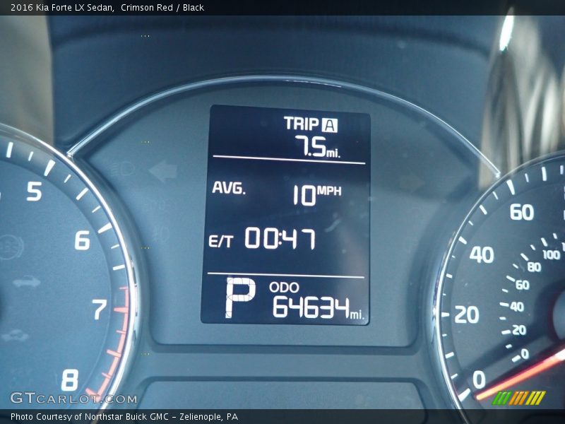 Crimson Red / Black 2016 Kia Forte LX Sedan