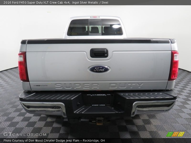 Ingot Silver Metallic / Steel 2016 Ford F450 Super Duty XLT Crew Cab 4x4