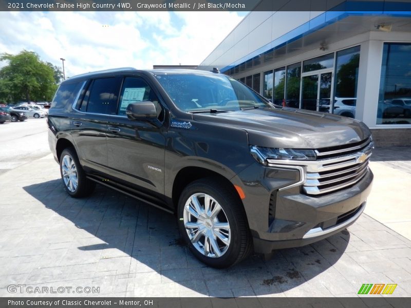 Graywood Metallic / Jet Black/Mocha 2021 Chevrolet Tahoe High Country 4WD