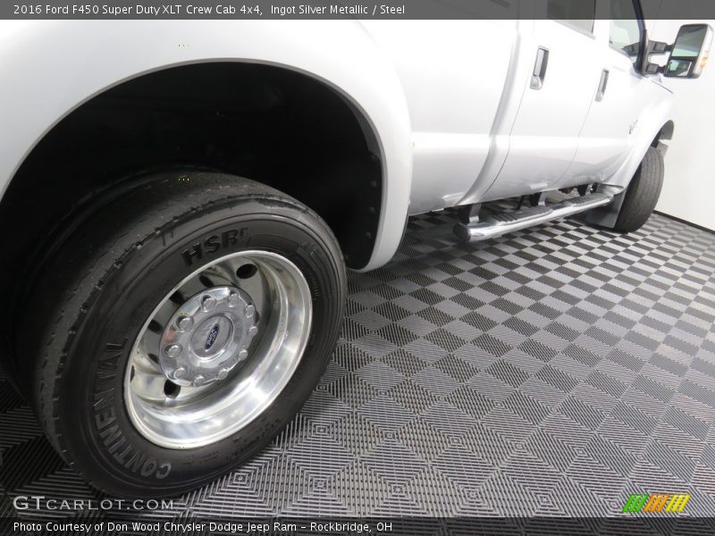 Ingot Silver Metallic / Steel 2016 Ford F450 Super Duty XLT Crew Cab 4x4