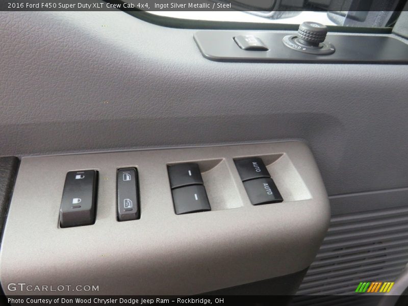 Ingot Silver Metallic / Steel 2016 Ford F450 Super Duty XLT Crew Cab 4x4