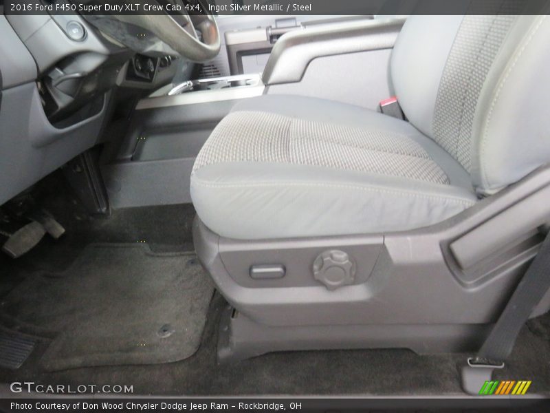 Ingot Silver Metallic / Steel 2016 Ford F450 Super Duty XLT Crew Cab 4x4