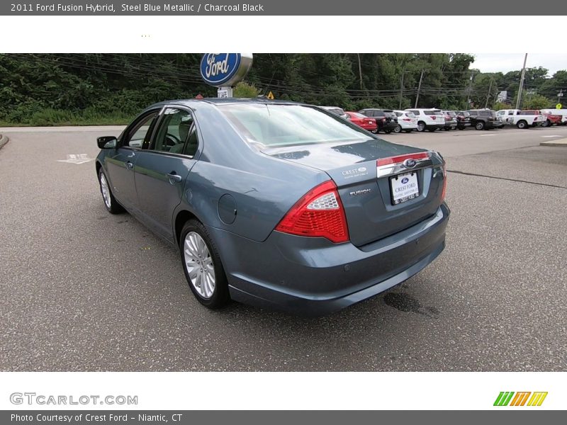 Steel Blue Metallic / Charcoal Black 2011 Ford Fusion Hybrid