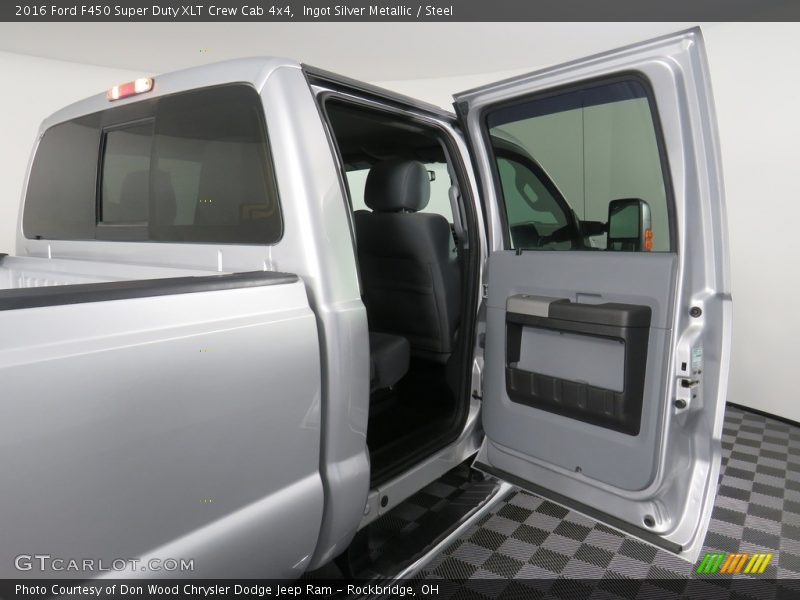 Ingot Silver Metallic / Steel 2016 Ford F450 Super Duty XLT Crew Cab 4x4