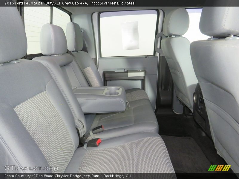 Ingot Silver Metallic / Steel 2016 Ford F450 Super Duty XLT Crew Cab 4x4