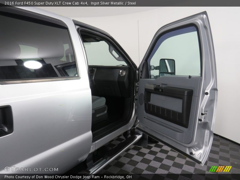 Ingot Silver Metallic / Steel 2016 Ford F450 Super Duty XLT Crew Cab 4x4