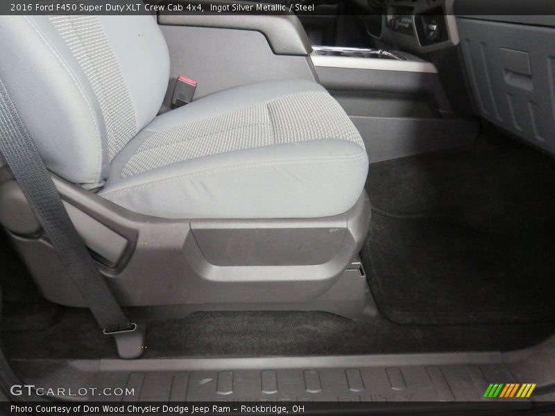 Ingot Silver Metallic / Steel 2016 Ford F450 Super Duty XLT Crew Cab 4x4