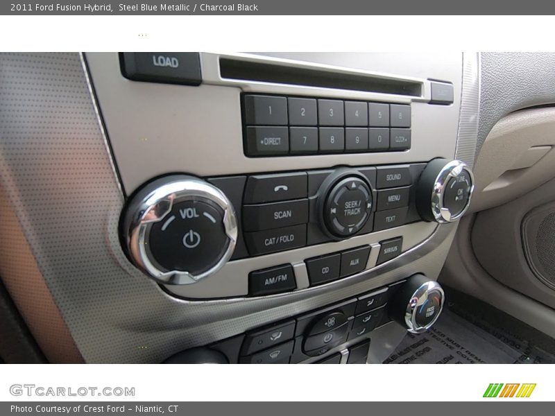 Steel Blue Metallic / Charcoal Black 2011 Ford Fusion Hybrid