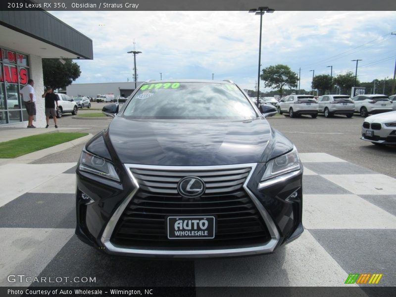 Obsidian / Stratus Gray 2019 Lexus RX 350